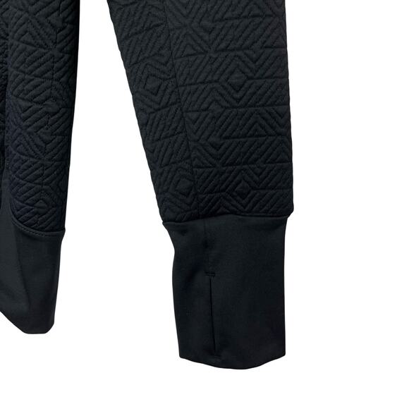 Athleta Jacquard Elevation Quilted Oversized Pullover Size Small Black - Picture 8 of 12